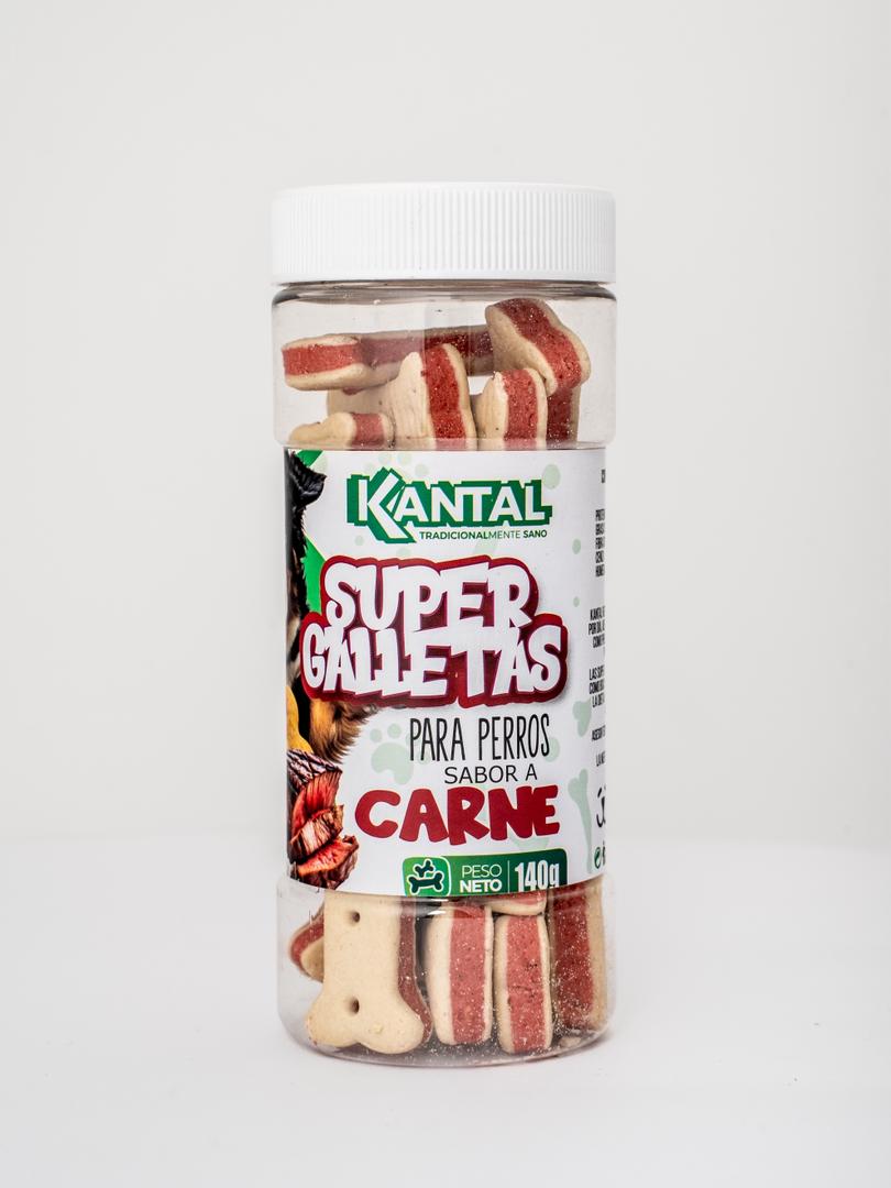 Imagen de WhatsApp 2025-10-12 a las 15.51.35_1c0f28e7 Super Galletas para Perros Sabor a Carne Kantal 140g - Imagen 1