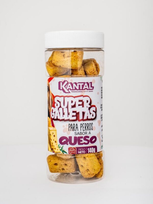 Super Galletas para Perros Sabor a Queso Kantal 140g - Imagen 1