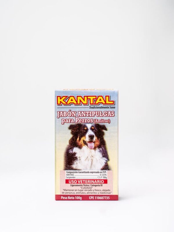 Jabón Antipulgas y Sarnicida para Perros Kantal (Amitraz) 100g - Imagen 1